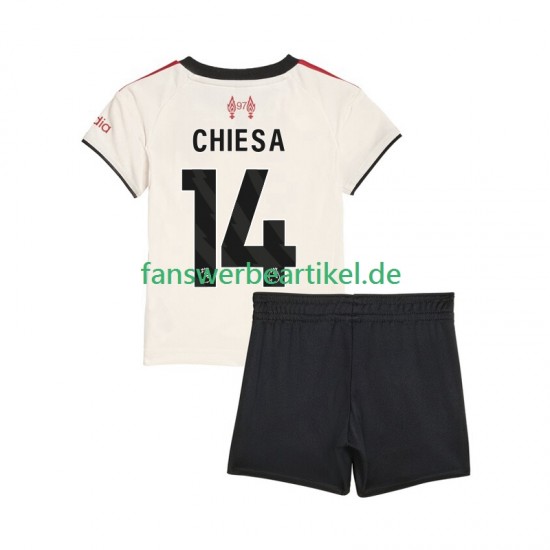 Federico Chiesa 14 Trikot Liverpool Kinder Auswärtsausrüstung 2025-2026 Kurzarm