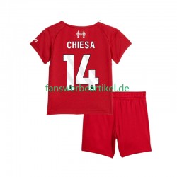 Federico Chiesa 14 Trikot Liverpool Kinder Heimausrüstung 2025-2026 Kurzarm