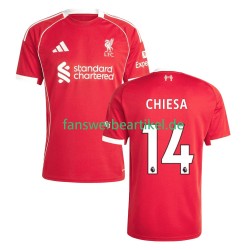 Federico Chiesa 14 Trikot Liverpool Herren Heimausrüstung 2025-2026 Kurzarm