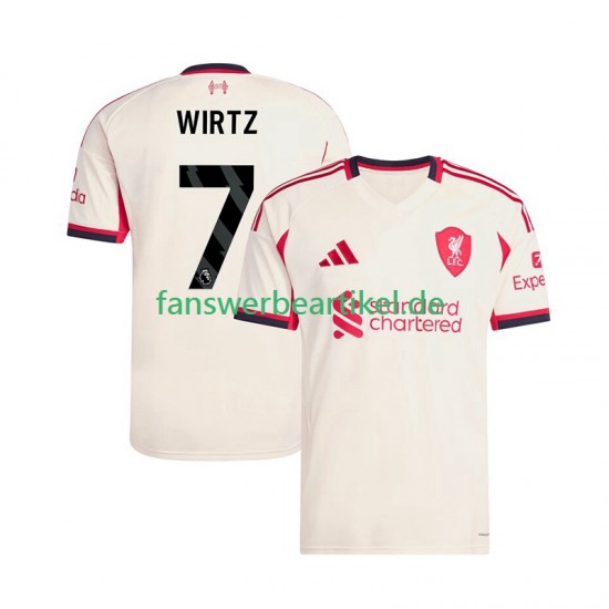 Florian Wirtz 7 Trikot Liverpool Herren Auswärtsausrüstung 2025-2026 Kurzarm