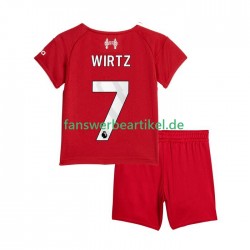 Florian Wirtz 7 Trikot Liverpool Kinder Heimausrüstung 2025-2026 Kurzarm