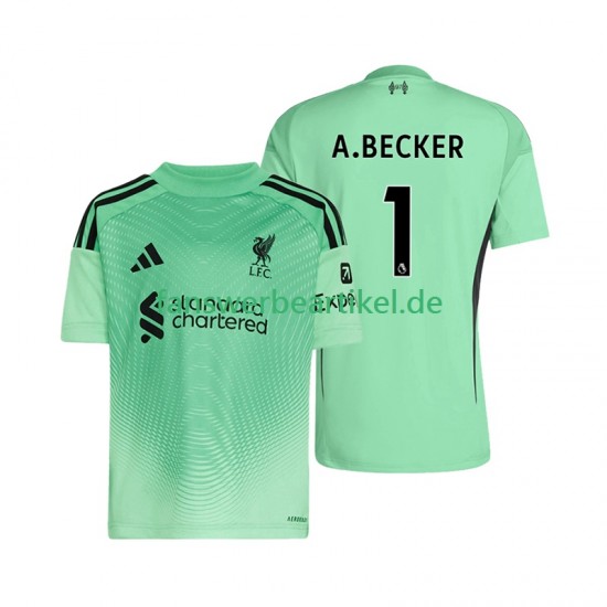 Alisson Becker 1 Torwart Trikot Liverpool Herren Heimausrüstung 2025-2026 Kurzarm