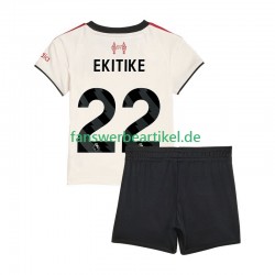 Hugo Ekitike 22 Trikot Liverpool Kinder Auswärtsausrüstung 2025-2026 Kurzarm