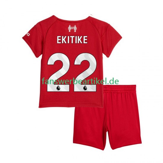Hugo Ekitike 22 Trikot Liverpool Kinder Heimausrüstung 2025-2026 Kurzarm