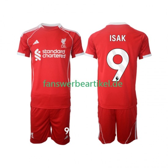 ISAK 9 Trikot Liverpool Kinder Heimausrüstung 2025-2026 Kurzarm