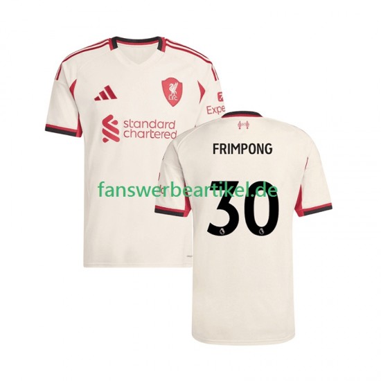 Jeremie Frimpong 30 Trikot Liverpool Herren Auswärtsausrüstung 2025-2026 Kurzarm