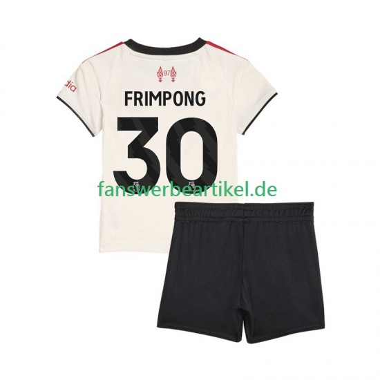 Jeremie Frimpong 30 Trikot Liverpool Kinder Auswärtsausrüstung 2025-2026 Kurzarm