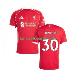 Jeremie Frimpong 30 Trikot Liverpool Herren Heimausrüstung 2025-2026 Kurzarm