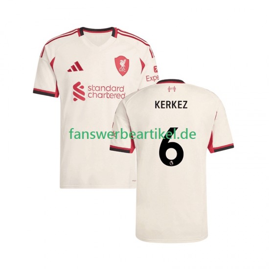 Milos Kerkez 6 Trikot Liverpool Herren Auswärtsausrüstung 2025-2026 Kurzarm