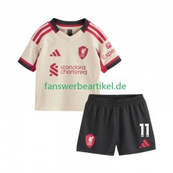 Mohamed Salah 11 Trikot Liverpool Kinder Auswärtsausrüstung 2025-2026 Kurzarm