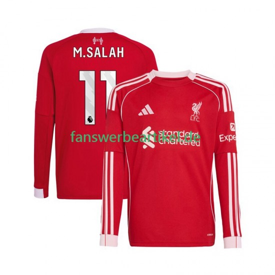 Mohamed Salah 11 Trikot Liverpool Herren Heimausrüstung 2025-2026 Langarm
