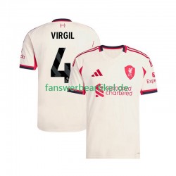 Virgil van Dijk 4 Trikot Liverpool Herren Auswärtsausrüstung 2025-2026 Kurzarm
