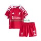 Virgil van Dijk 4 Trikot Liverpool Kinder Heimausrüstung 2025-2026 Kurzarm