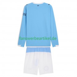 Trikot Manchester City Kinder Heimausrüstung 2025-2026 Langarm