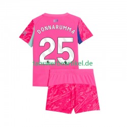Gianluigi Donnarumma 25 Torwart Trikot Manchester City Kinder Auswärtsausrüstung 2025-2026 Kurzarm