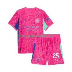 Gianluigi Donnarumma 25 Torwart Trikot Manchester City Kinder Auswärtsausrüstung 2025-2026 Kurzarm