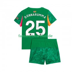 Gianluigi Donnarumma 25 Torwart Trikot Manchester City Kinder Heimausrüstung 2025-2026 Kurzarm