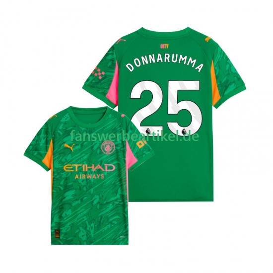 Gianluigi Donnarumma 25 Torwart Trikot Manchester City Herren Heimausrüstung 2025-2026 Kurzarm