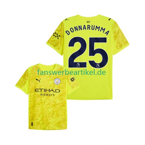 Gianluigi Donnarumma 25 Torwart Trikot Manchester City Herren Ausweich ausrüstung 2025-2026 Kurzarm