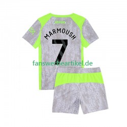 Omar Marmoush 7 Trikot Manchester City Kinder Ausweich ausrüstung 2025-2026 Kurzarm