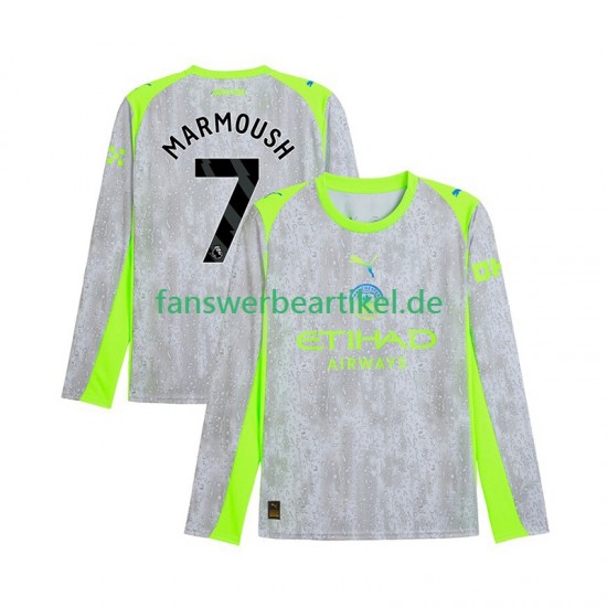 Omar Marmoush 7 Trikot Manchester City Herren Ausweich ausrüstung 2025-2026 Langarm