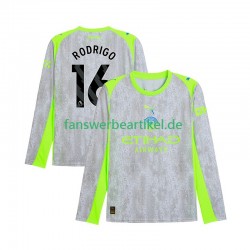 Rodrigo Hernandez 16 Trikot Manchester City Herren Ausweich ausrüstung 2025-2026 Langarm
