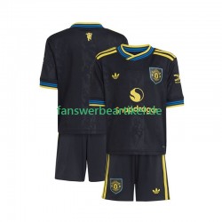 Trikot Manchester United Kinder Ausweich ausrüstung 2025-2026 Kurzarm