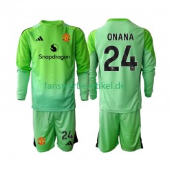 Andre Onana 24 Torwart Trikot Manchester United Kinder Viertes ausrüstung 2025-2026 Langarm