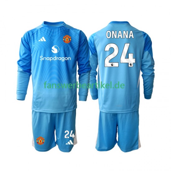 Andre Onana 24 Torwart Trikot Manchester United Kinder Heimausrüstung 2025-2026 Langarm