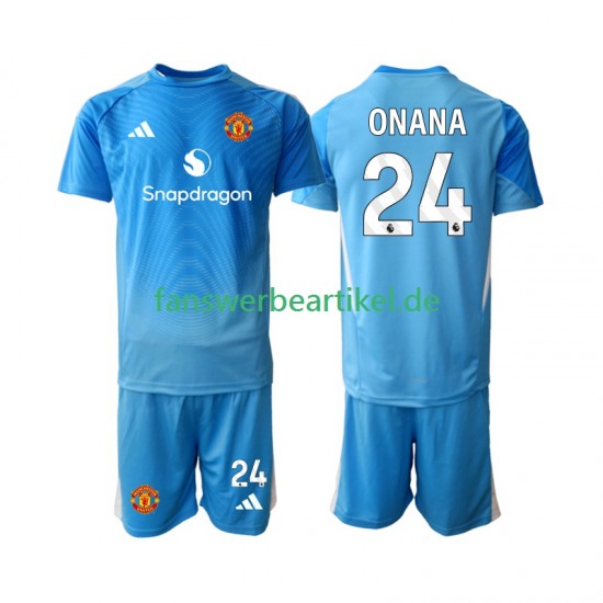 Andre Onana 24 Torwart Trikot Manchester United Kinder Heimausrüstung 2025-2026 Kurzarm