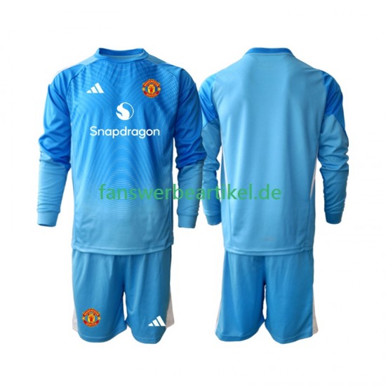 Torwart Trikot Manchester United Kinder Heimausrüstung 2025-2026 Langarm