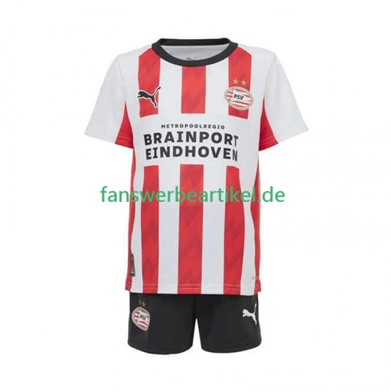 Trikot PSV Eindhoven Kinder Heimausrüstung 2025-2026 Kurzarm