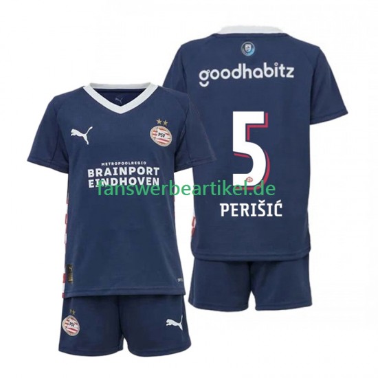 Ivan Perisic 5 Trikot PSV Eindhoven Kinder Auswärtsausrüstung 2025-2026 Kurzarm
