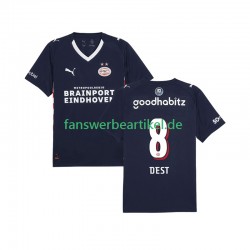 Sergino Dest 8 Trikot PSV Eindhoven Herren Auswärtsausrüstung 2025-2026 Kurzarm