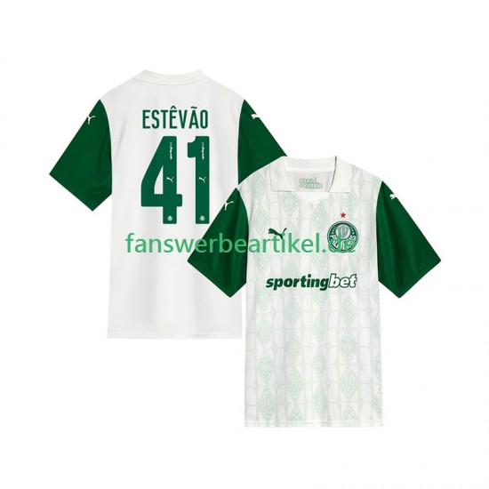 Estevao 41 Trikot Palmeiras Herren Auswärtsausrüstung 2025-2026 Kurzarm
