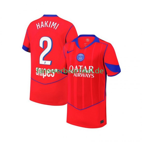 Achraf Hakimi 2 Trikot Paris Saint-Germain Herren Ausweich ausrüstung 2025-2026 Kurzarm
