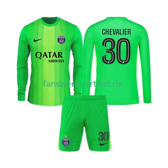 Lucas Chevalier 30 Torwart Trikot Paris Saint-Germain Kinder Auswärtsausrüstung 2025-2026 Langarm