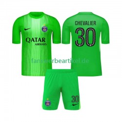 Lucas Chevalier 30 Torwart Trikot Paris Saint-Germain Kinder Auswärtsausrüstung 2025-2026 Kurzarm