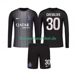 Lucas Chevalier 30 Torwart Trikot Paris Saint-Germain Kinder Heimausrüstung 2025-2026 Langarm