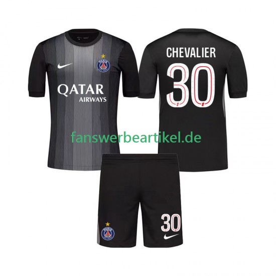 Lucas Chevalier 30 Torwart Trikot Paris Saint-Germain Kinder Heimausrüstung 2025-2026 Kurzarm