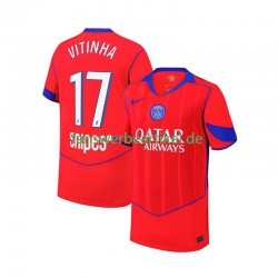 Khvicha Kvaratskhelia 7 Trikot Paris Saint-Germain Kinder Ausweich ausrüstung 2025-2026 Kurzarm