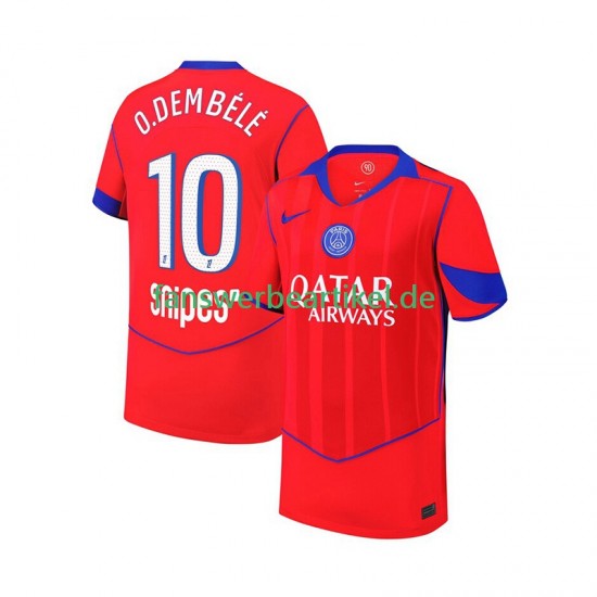 Ousmane Dembele 10 Trikot Paris Saint-Germain Herren Ausweich ausrüstung 2025-2026 Kurzarm