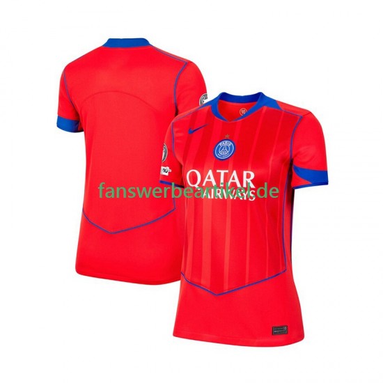 Trikot Paris Saint-Germain Dame Ausweich ausrüstung 2025-2026 Kurzarm
