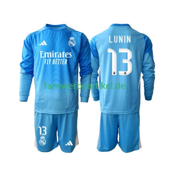 Andriy Lunin 13 Torwart Trikot Real Madrid Kinder Heimausrüstung 2025-2026 Langarm