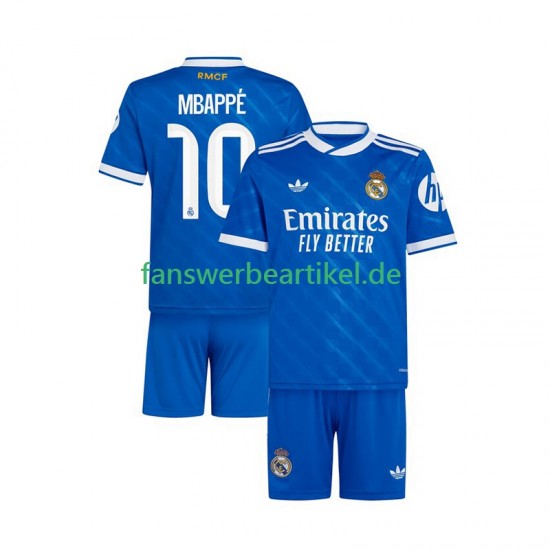 Kylian Mbappe 10 Trikot Real Madrid Kinder Ausweich ausrüstung 2025-2026 Kurzarm