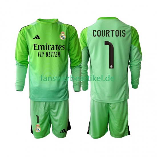 Thibaut Courtois 1 Trikot Real Madrid Kinder Auswärtsausrüstung 2025-2026 Langarm