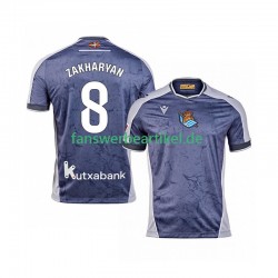 Arsen Zakharyan 8 Trikot Real Sociedad Herren Auswärtsausrüstung 2025-2026 Kurzarm