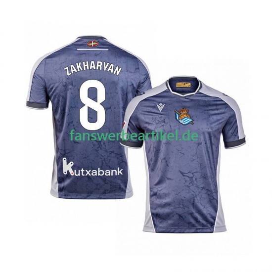 Arsen Zakharyan 8 Trikot Real Sociedad Herren Auswärtsausrüstung 2025-2026 Kurzarm