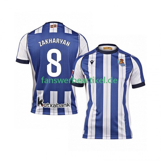 Arsen Zakharyan 8 Trikot Real Sociedad Herren Heimausrüstung 2025-2026 Kurzarm