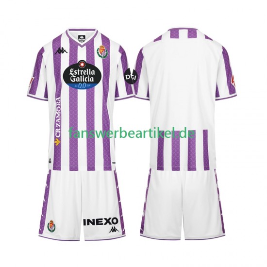 Trikot Real Valladolid Kinder Heimausrüstung 2025-2026 Kurzarm
